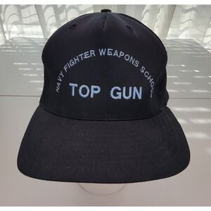 Vintage 90s Top Gun Navy Fighter Weapons School Hat California Headwear Snapback